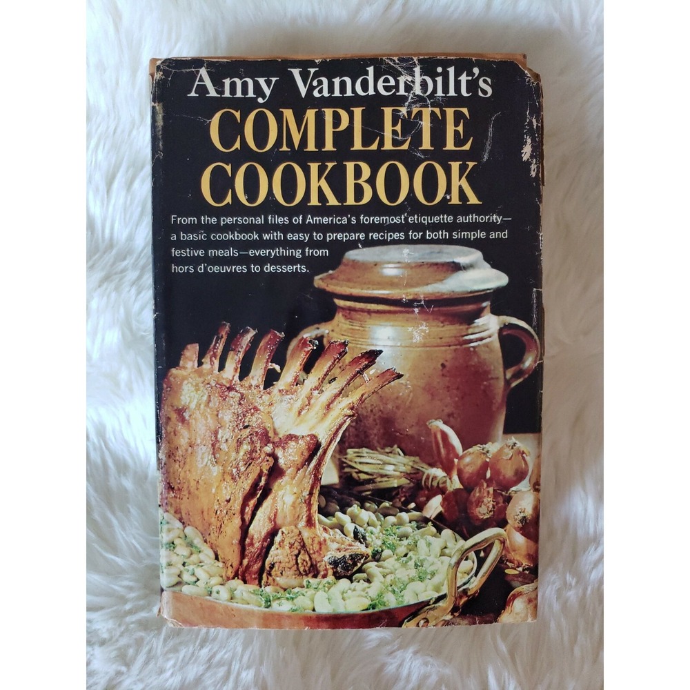 Vintage 1961 AMY VANDERBILT'S COMPLETE COOKBOOK, Illustrated by Andy Warhol